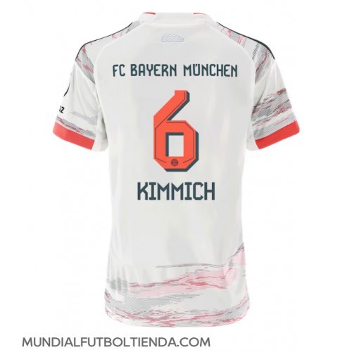 Camiseta Bayern Munich Joshua Kimmich #6 Segunda Equipación Replica 2025-26 para mujer mangas cortas